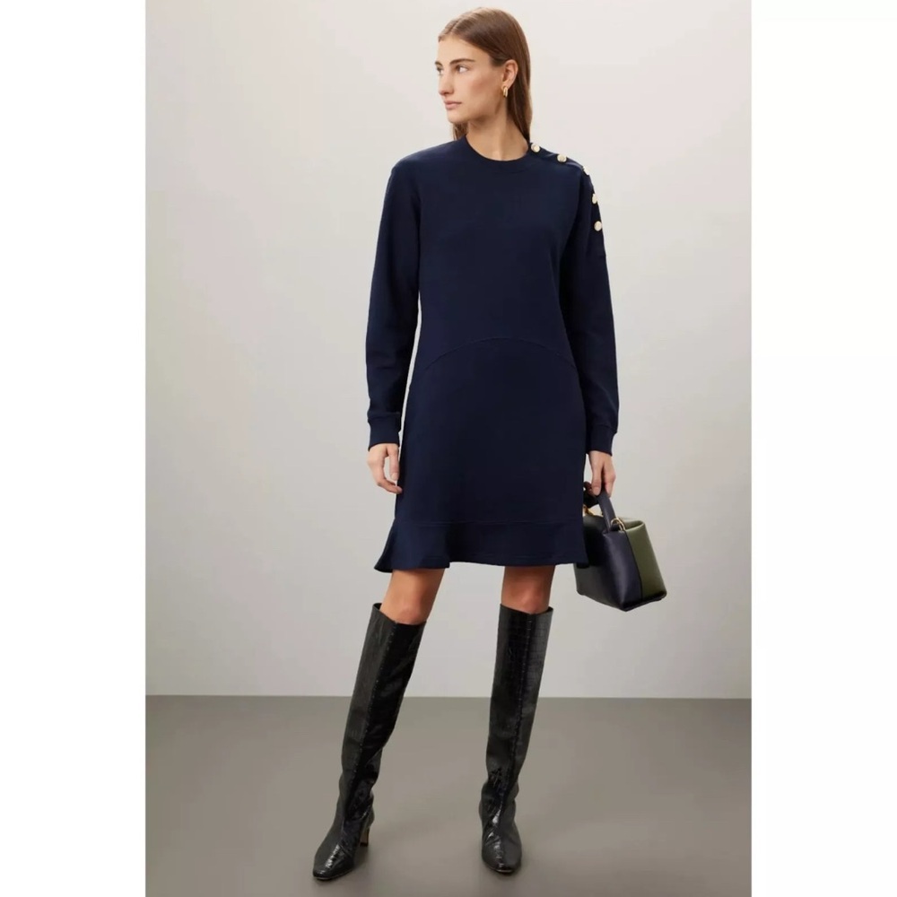 Derek Lam 10 Crosby Camden Sweatshirt Dress - Picture 3 of 6